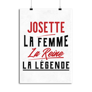 Affiche josette la femme la reine la légende