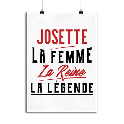 Affiche josette la femme la reine la légende