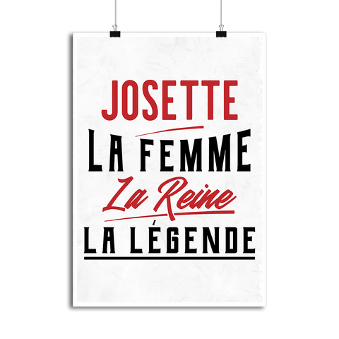 Affiche josette la femme la reine la légende