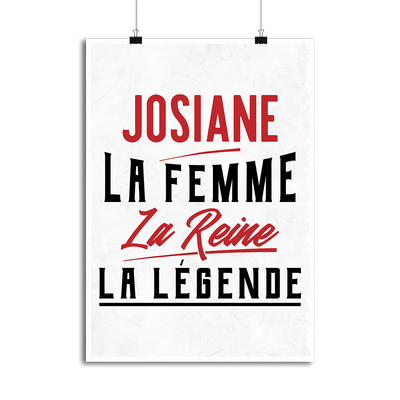 Affiche josiane la femme la reine la légende
