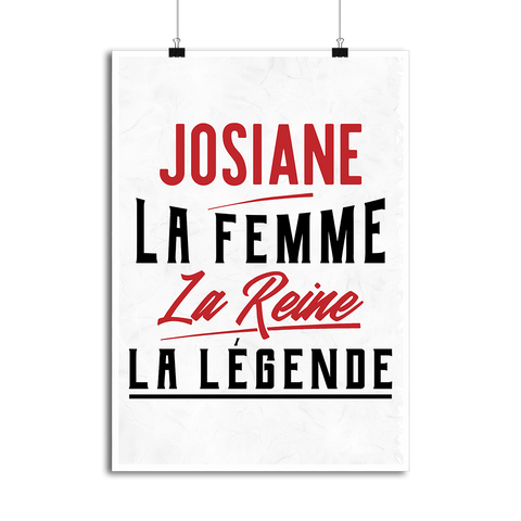 Affiche josiane la femme la reine la légende