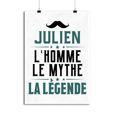 Affiche julien l'homme le mythe la légende
