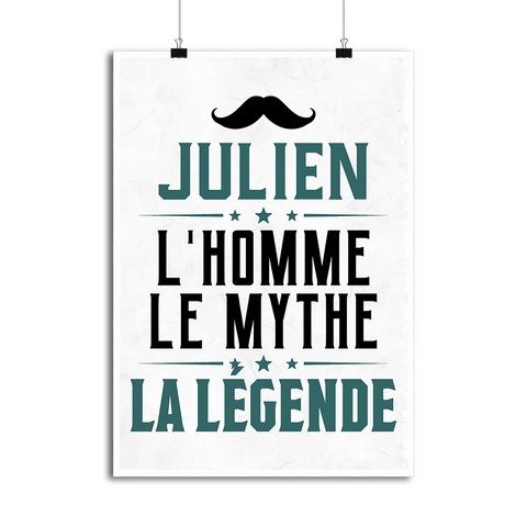 Affiche julien l'homme le mythe la légende