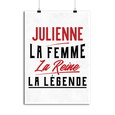 Affiche julienne la femme la reine la légende
