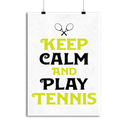 Affiche keep calm and play tennis