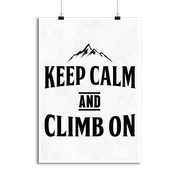 Affiche keep calm escalade