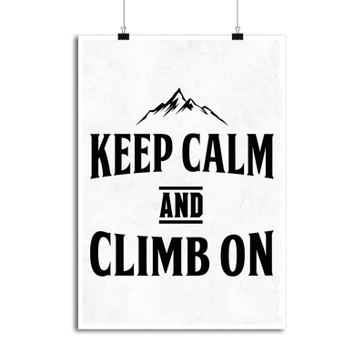 Affiche keep calm escalade