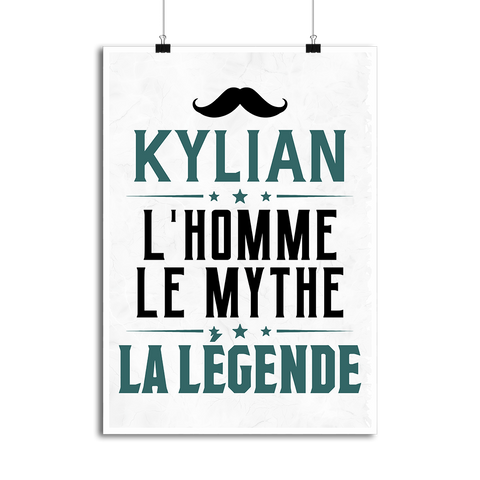 Affiche kylian l'homme le mythe la légende