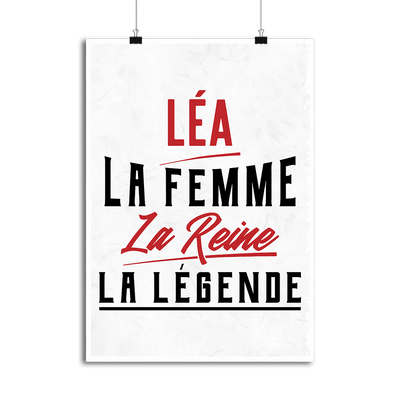 Affiche léa la femme la reine la légende