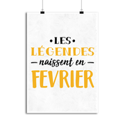 Affiche légende de février