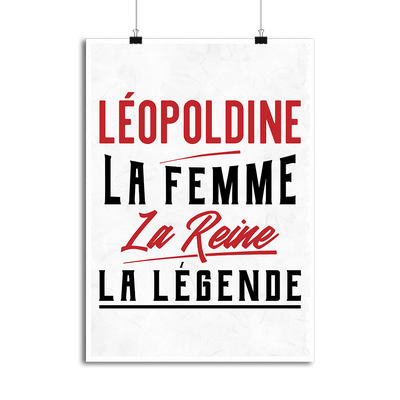 Affiche léopoldine la femme la reine la légende