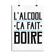 Affiche l'alcool ça fait boire