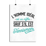 Affiche l'homme idéal tennisman