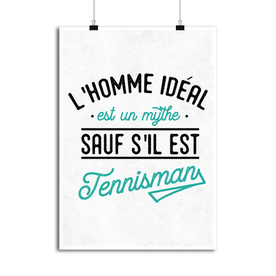 Affiche l'homme idéal tennisman