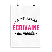Affiche la meilleure écrivaine au monde
