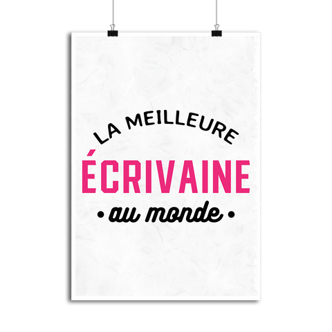 Affiche la meilleure écrivaine au monde