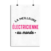 Affiche la meilleure électricienne au monde
