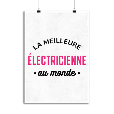 Affiche la meilleure électricienne au monde