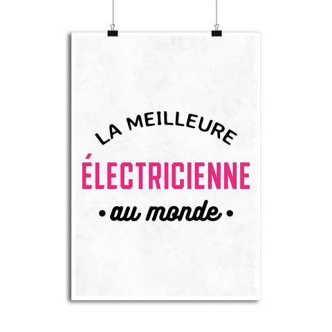 Affiche la meilleure électricienne au monde