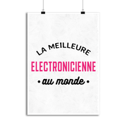 Affiche la meilleure électronicienne au monde