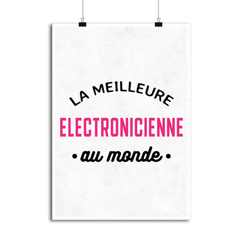 Affiche la meilleure électronicienne au monde
