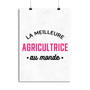 Affiche la meilleure agricultrice au monde