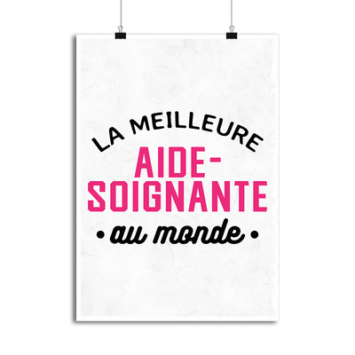 Affiche la meilleure aide-soignante au monde