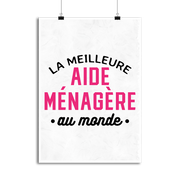 Affiche la meilleure aide ménagère au monde