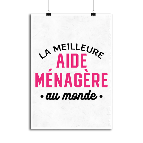 Affiche la meilleure aide ménagère au monde