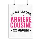 Affiche la meilleure arrière cousine au monde