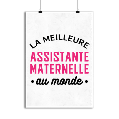 Affiche la meilleure assistante maternelle au monde