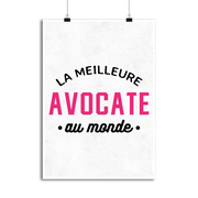 Affiche la meilleure avocate au monde