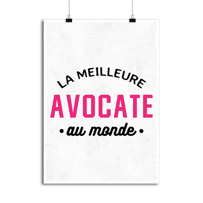 Affiche la meilleure avocate au monde