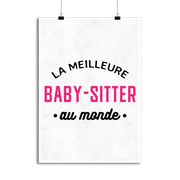 Affiche la meilleure baby-sitter au monde