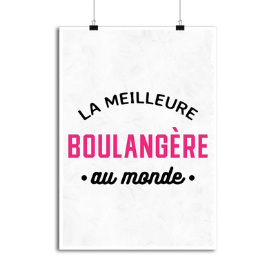 Affiche la meilleure boulangère au monde