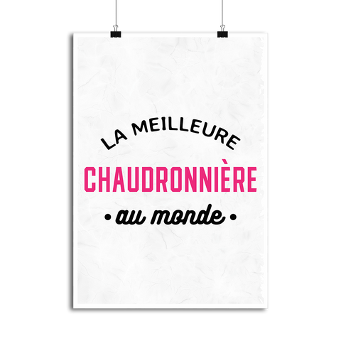 Affiche la meilleure chaudronnière au monde