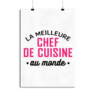 Affiche la meilleure chef de cuisine au monde