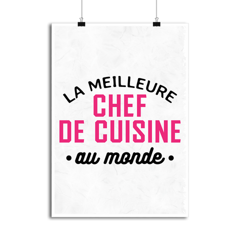 Affiche la meilleure chef de cuisine au monde