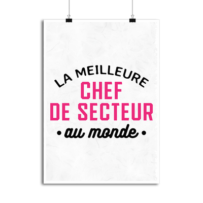 Affiche la meilleure chef de secteur au monde