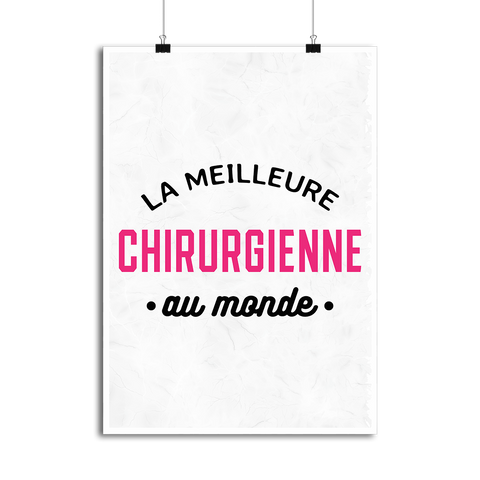 Affiche la meilleure chirurgienne au monde