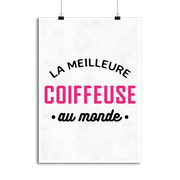 Affiche la meilleure coiffeuse au monde