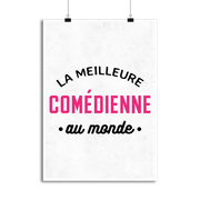 Affiche la meilleure comédienne au monde