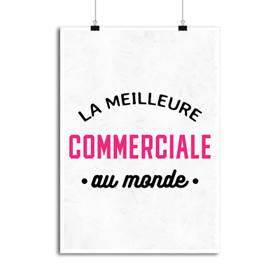 Affiche la meilleure commerciale au monde