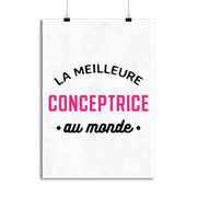 Affiche la meilleure conceptrice au monde