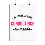 Affiche la meilleure conductrice au monde