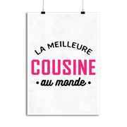 Affiche la meilleure cousine au monde