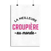 Affiche la meilleure croupière au monde