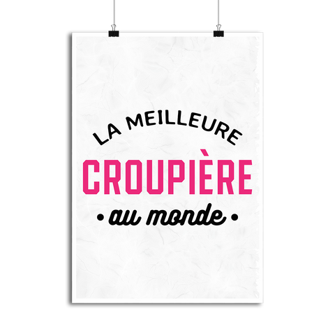 Affiche la meilleure croupière au monde