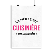 Affiche la meilleure cuisinière au monde