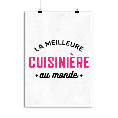 Affiche la meilleure cuisinière au monde